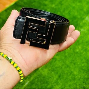 Black Designer Belt for Men